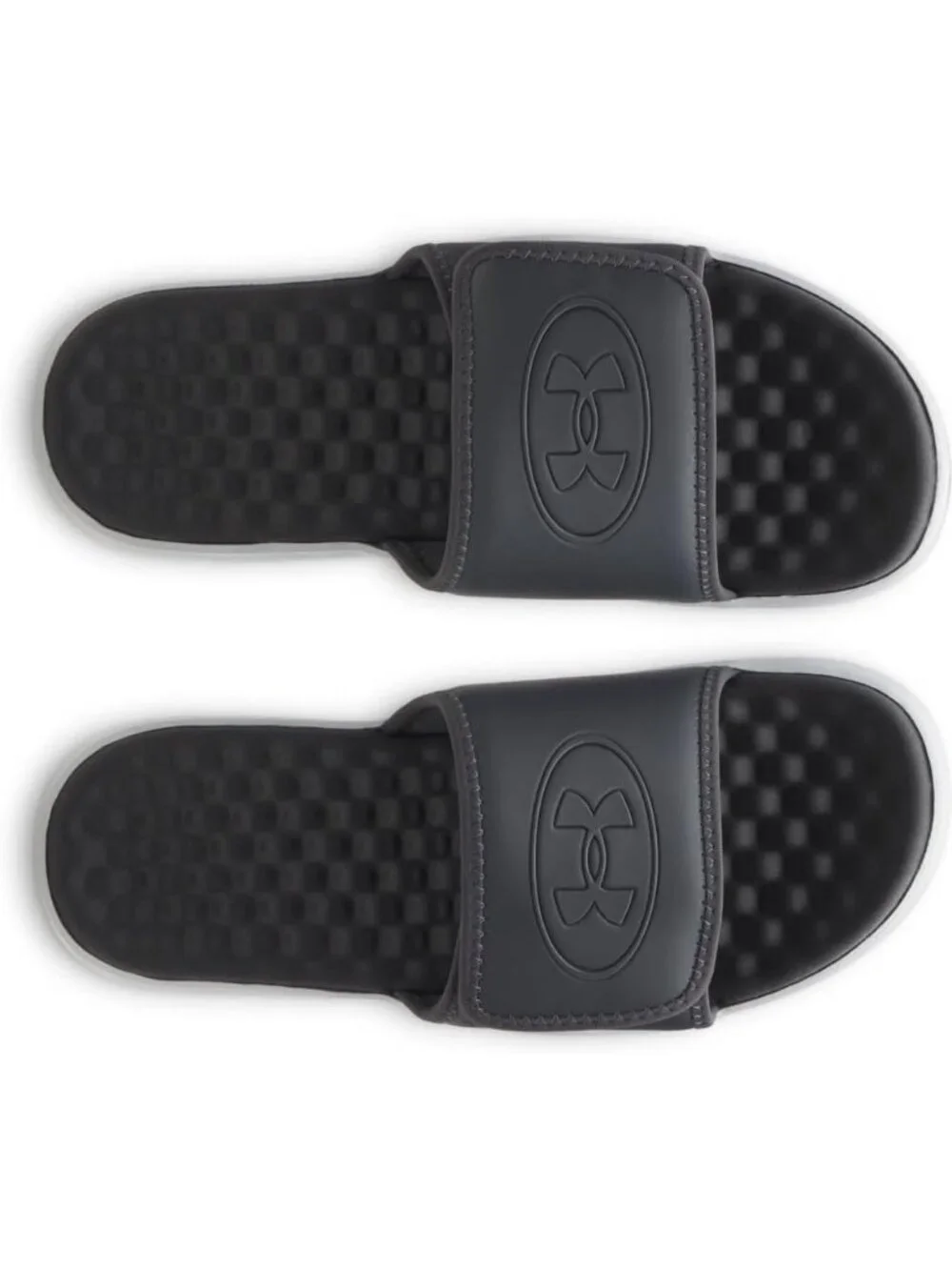 Men's Black Solid Ignite Pro Slide Comfort Soft Rubber Slip On Flat Sandal Shoes